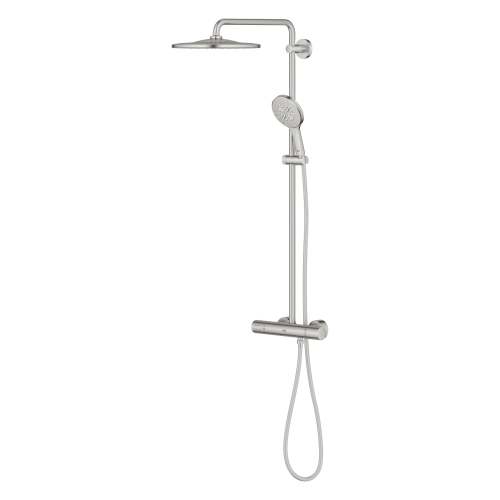 Душевая система с термостатом для настенного монтажа Grohe Rainshower Smartactive 310 (26836DC0) Сталь