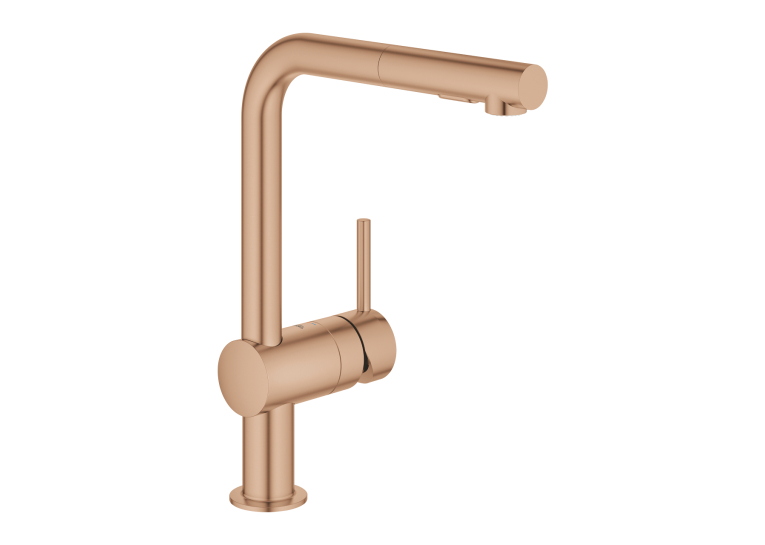 Одноважільний змішувач для миття Grohe Minta (30274DL0) Бронза матова