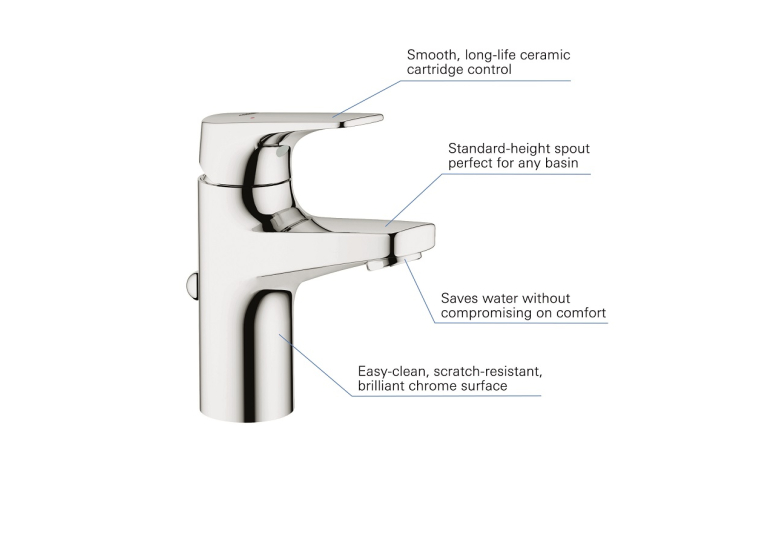 Однорычажный смеситель для раковины Grohe Grohe Start Flow S-Size (23809000)