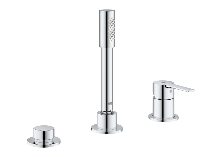 Однорычажный смеситель на ванну на три отверстия Grohe Lineare (19965001)