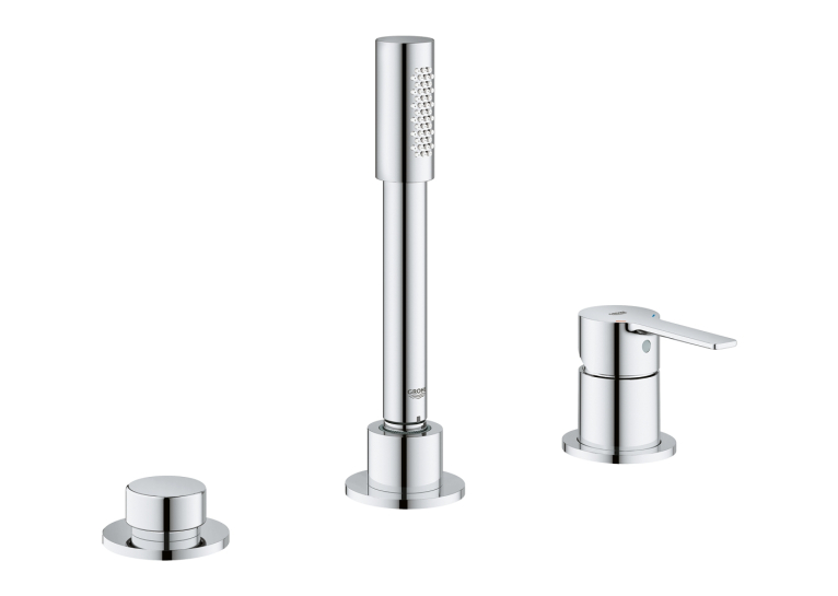 Однорычажный смеситель на ванну на три отверстия Grohe Lineare (19965001)