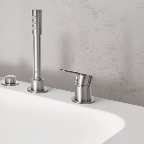 Однорычажный смеситель на ванну на три отверстия Grohe Lineare (19965001)