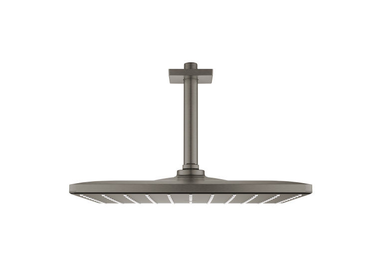 Верхній душ Grohe Rainshower 310 Mono Cube з кронштейном 142 мм, 1 режим струменя (26566AL0) Графіт матовий
