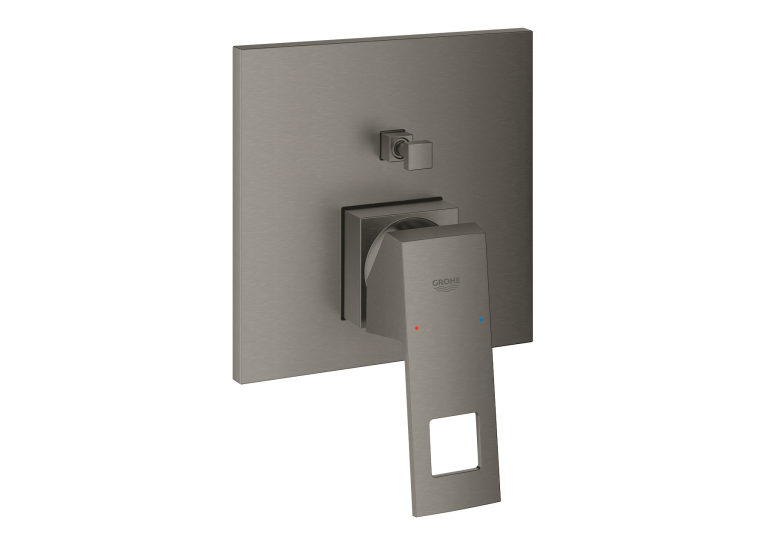 Одноважільний змішувач на 2 виходи Grohe Eurocube (24062AL0) Графіт матовий