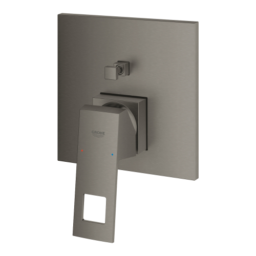 Однорычажный смеситель на 2 выхода Grohe Eurocube (24062AL0) Графит матовый