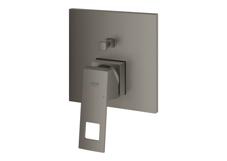 Одноважільний змішувач на 2 виходи Grohe Eurocube (24062AL0) Графіт матовий