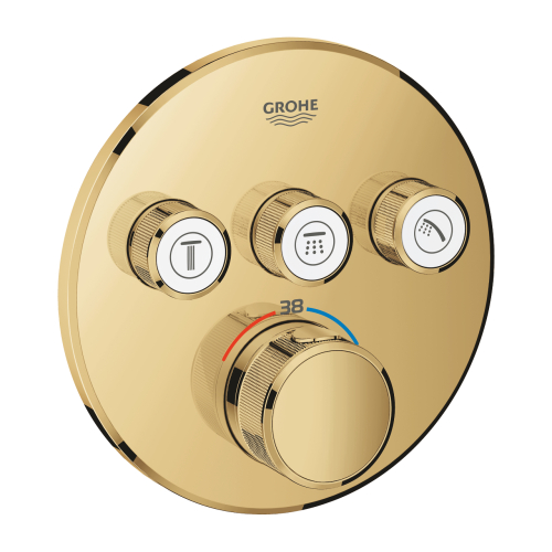 Термостат скрытого Grohe Grohtherm SmartControl монтажа на 3 выхода (29121GL0) Золото