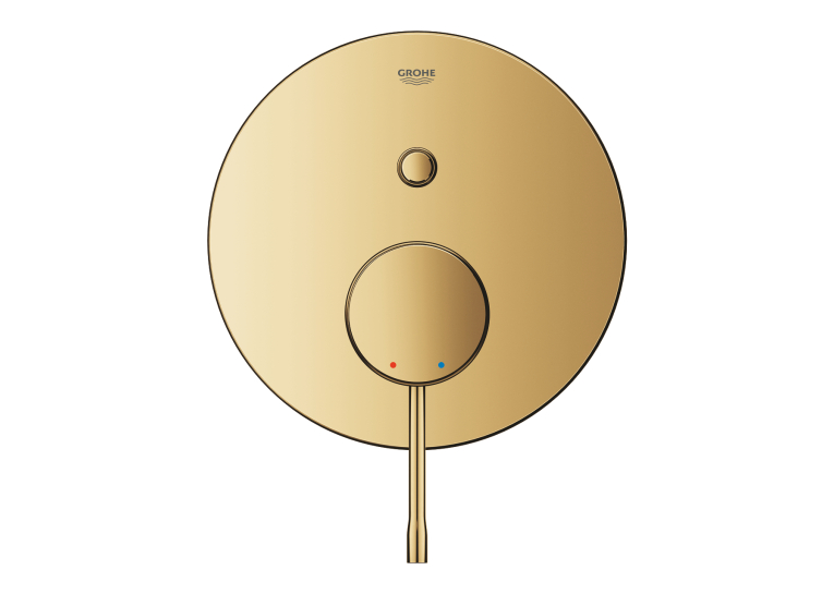 Одноважільний змішувач Grohe Essence на 2 виходи (24167GL1) Золото