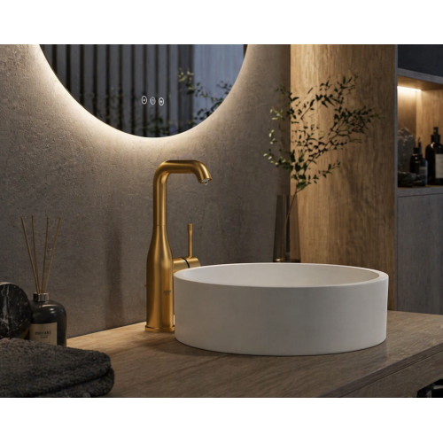 Одноважільний змішувач для раковини Grohe Essence L-Size (24174GN1) Золото матове