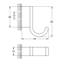 Гачок Grohe Selection (41216KF0)