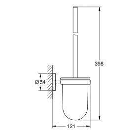 Туалетная щетка в комплекте Grohe Essentials (40374DL1)