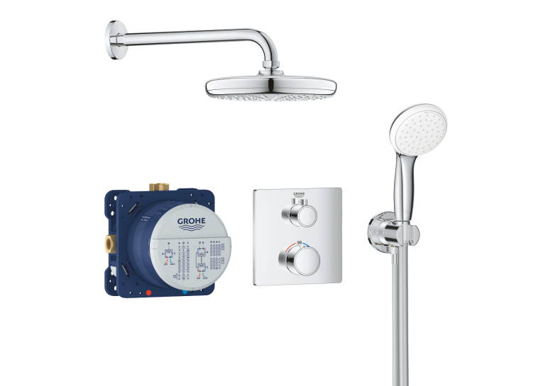 Душевой комплект с системой Grohe Grohtherm Tempesta 210 (34729000)
