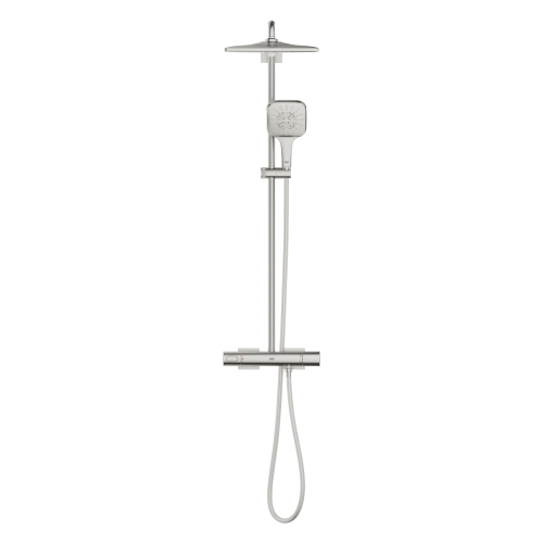 Душевая система с термостатом для настенного монтажа Grohe Rainshower Smartactive 310 (26837DC0) Сталь
