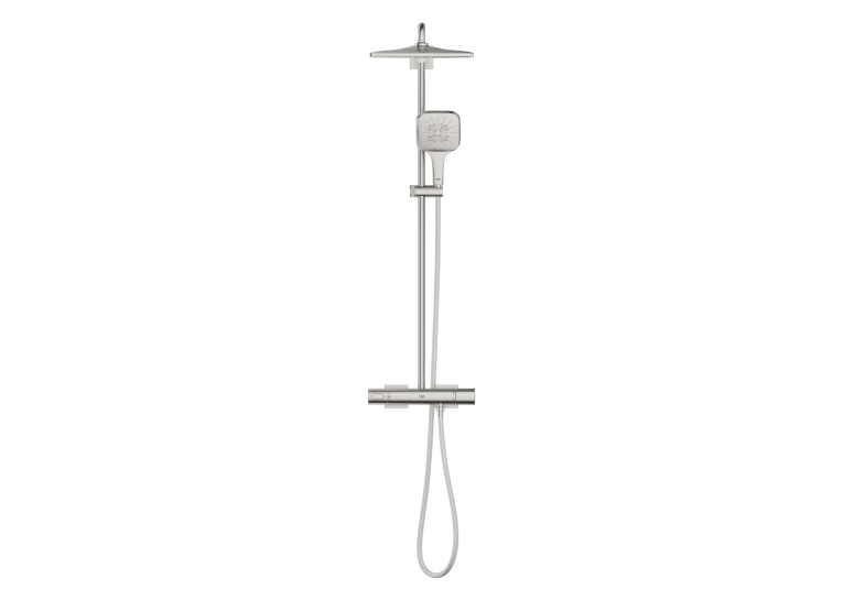 Душевая система с термостатом для настенного монтажа Grohe Rainshower Smartactive 310 (26837DC0) Сталь