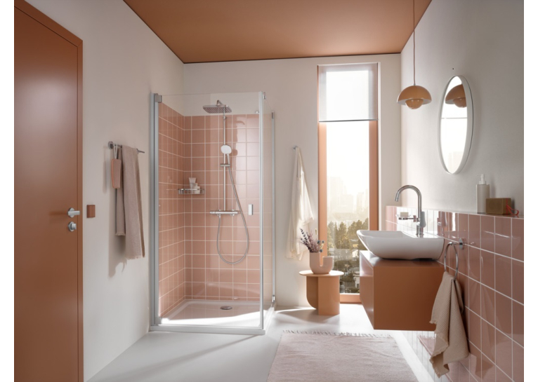 Душевая система з термостатом для настінного монтажу Grohe Tempesta System 250 Cube (26689001)