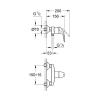 Однорычажный смеситель для душа Grohe Euroeco (32740000)