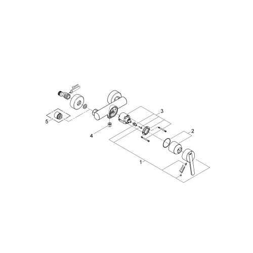 Одноважільний змішувач для душу Grohe Feel (32270000)