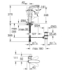 Однорычажный смеситель для раковины Grohe Wave L-Size (23584001)