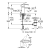 Однорычажный смеситель для раковины Grohe Wave Cosmopolitan S-Size (23202000)