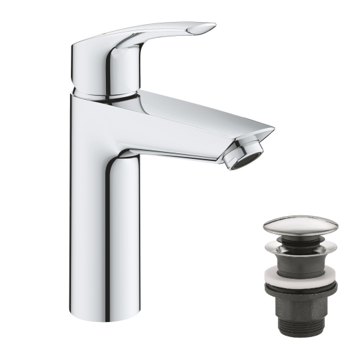 Однорычажный смеситель для раковины Grohe Eurosmart New M-Size с термостатической защитой (23989003)