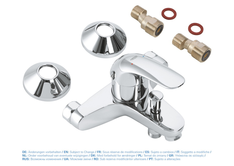 Однорычажный смеситель для ванны Grohe Euroeco (32743000)