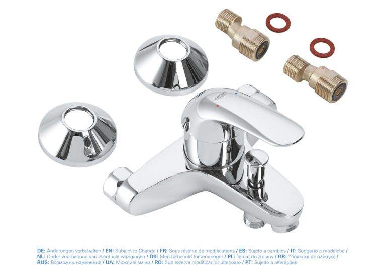 Однорычажный смеситель для ванны Grohe Euroeco (32743000)