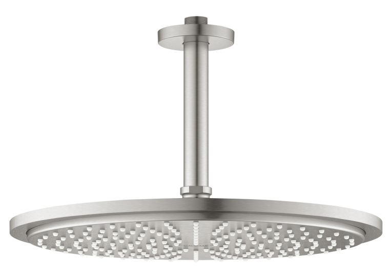 Верхній душ Grohe Rainshower Cosmopolitan 310 із душовим кронштейном 142 мм (26067DC0) Сталь