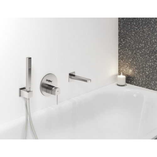 Однорычажный смеситель Grohe Plus с переключателем на 2 положения (24060DC3) Сталь