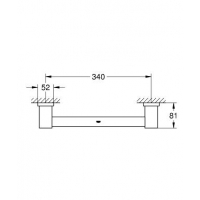Тримач для рушників для ванної Grohe Essentials Cube (40514001)