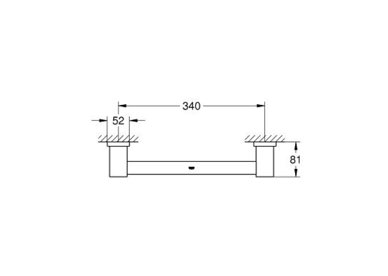 Полотенцедержатель для ванной Grohe Essentials Cube (40514001)
