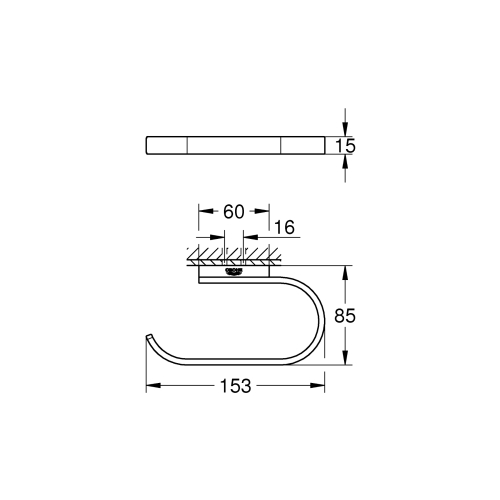 Держатель для туалетной бумаги Grohe Selection (41220KF0)