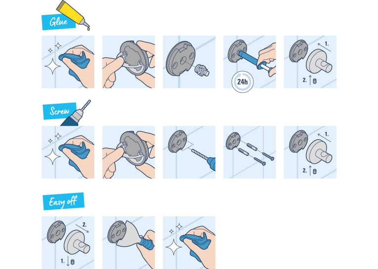 Туалетна щітка з тримачем Grohe QuickFix Start Cube (409772430)