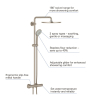 Душова система з термостатом для настінного монтажу Grohe Euphoria System 310 (26075DC0) Сталь