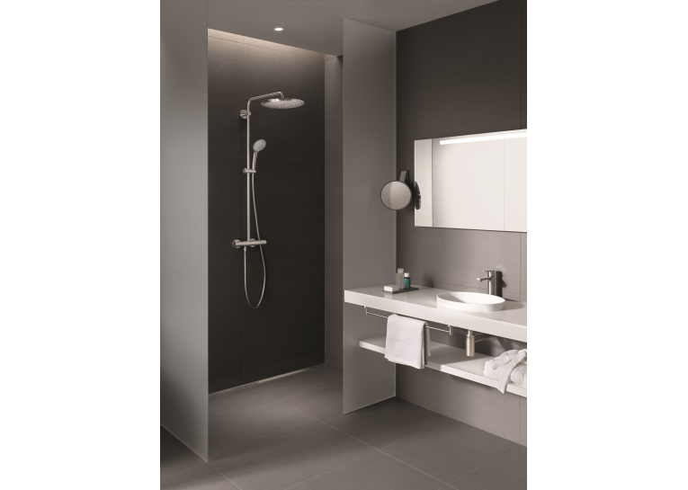 Душова система з термостатом для настінного монтажу Grohe Euphoria System 310 (26075DC0) Сталь