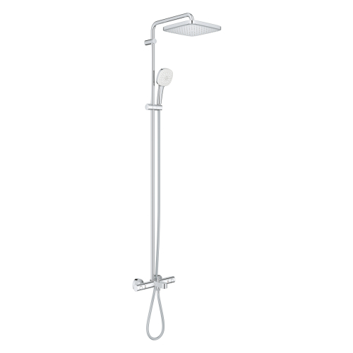 Душевая система настенного монтажу з термостатом для ванни Grohe Tempesta System 250 Cube (26691001)