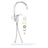 Однорычажный смеситель для мойки Grohe Euroeco (32752000)