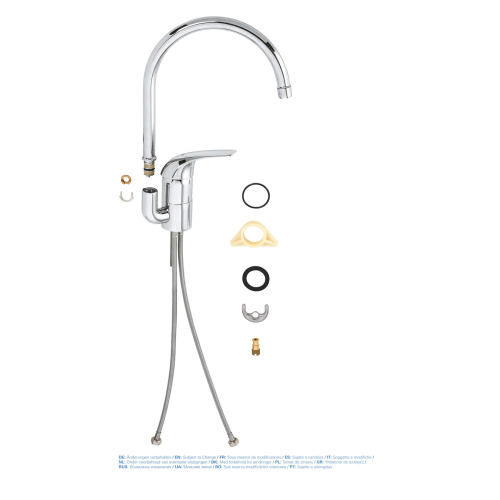 Однорычажный смеситель для мойки Grohe Euroeco (32752000)