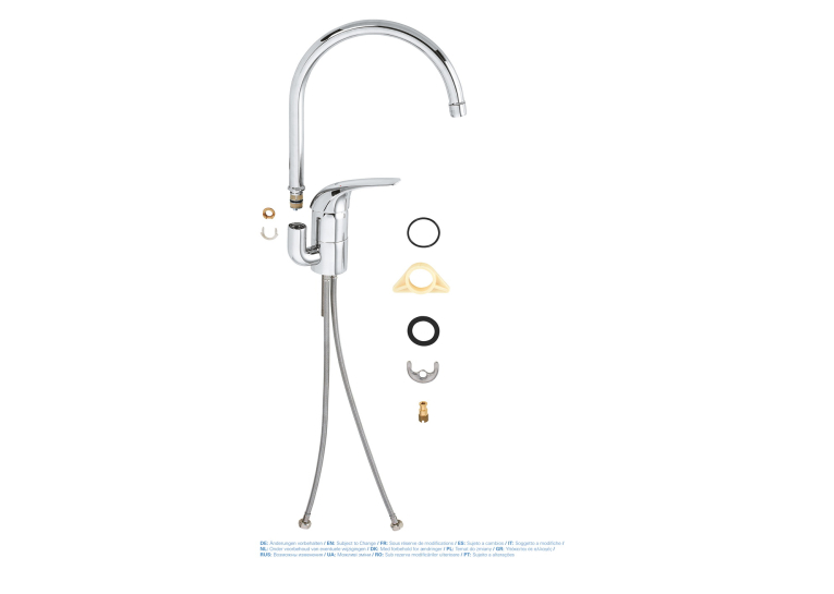 Однорычажный смеситель для мойки Grohe Euroeco (32752000)