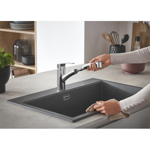 Одноважільний змішувач для мийки Grohe Eurosmart (30305001)