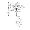 Однорычажный смеситель для раковины Grohe Euroeco S-Size (32734000)