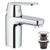 Однорычажный смеситель для раковины Grohe Eurosmart Cosmopolitan S-Size нажимной донный клапан (23927000)