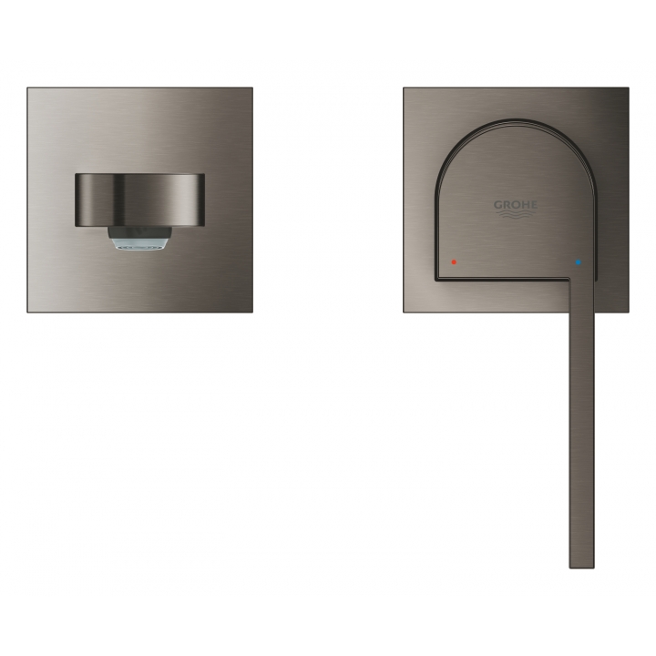 Смеситель для раковины Grohe Plus на 2 отверстия, M-Size (29303AL3) Графит матовый