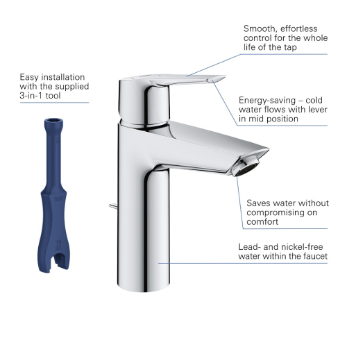Однорычажный смеситель для раковины Grohe Start M-Size (23552002)