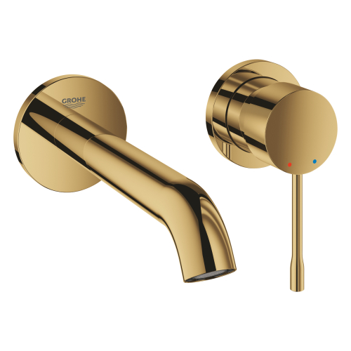 Змішувач для раковини Grohe Essence на 2 отвори M-Size (29192GL1) Золото