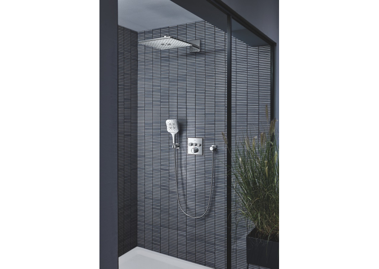 Верхній душ Grohe Rainshower 310 SmartActive Cube з душовим кронштейном 430 мм, 2 режими (26479000)