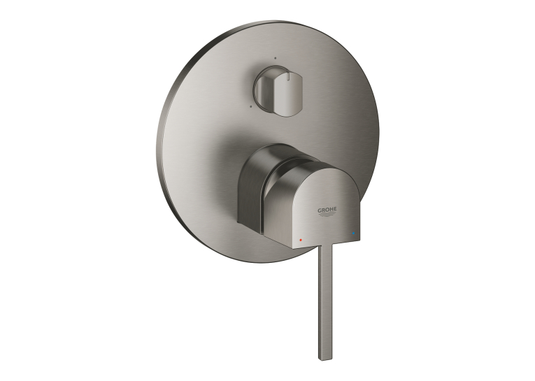 Змішувач одноважільний Grohe Plus з перемикачем на 3 положення (24093AL3) Графіт матовий
