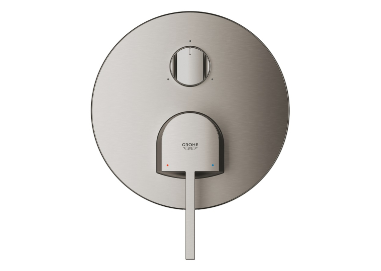Змішувач одноважільний Grohe Plus з перемикачем на 3 положення (24093AL3) Графіт матовий