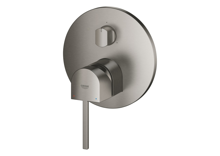 Змішувач одноважільний Grohe Plus з перемикачем на 3 положення (24093AL3) Графіт матовий
