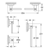 Набір аксесуарів Grohe Essentials 4 в 1 (40823001)