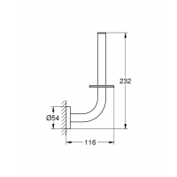 Держатель запасного рулона бумаги Grohe Essentials (40385GL1)